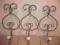 WIESZAK SZARY METAL SHABBY CHIC