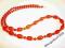POMARANCZOWY  NASZYJNIK CRACKLE  71 CM