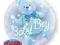 Balon Bubble 60cm Baby Boy, Narodziny, Prezent HIT