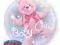 Balon Bubble 60cm Baby Girl, Narodziny Prezent HIT