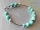 Turkus, srebro - bransoletka
