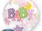 Balon Bubble 56cm Baby Girl Prezent HIT