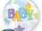 Balon Bubble 56cm Baby Boy Prezent HIT