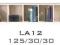 Labirynt LA12 - Szafka wisząca 125/30/30 (4przegro