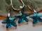 Komplet Swarovski Srebro Gwiazdy INDYGO!!Crystal