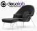 Fotel inspirowany WOMB CHAIR AND OTTOMAN design