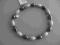 Srebrna bransoletka rodowana nowość br-68c