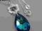 naszyjnik SWAROVSKI kwiat BERMUDA BLUE niebieski