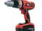 BLACK&DECKER wiertarko-wkrętarka HP188F4BK 'P'
