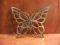 Ażurowy , mosiężny MOTYL - śliczna podstawka !