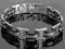 Bransoletka męska 11 stal nierdzewna 316L kauczuk