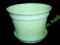 Doniczka z podstawką 11 jasnozielona don SSP:3066
