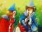 THE CLOWNS__ 90X60_okazja_ z cyklu_BAŚNIOWY ŚWIAT