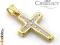 NOWOŚĆ! SUPER ZŁOTY KRZYŻYK Z CYRKONIAMI