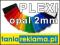 PLEXI Opal EX - FORMATKI grubość 2mm