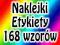 Etykiety, Naklejki z nadrukiem, 168 wzorów !!!