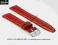 pasek do zegarka 18 mm DILOY P339.18.4 CZERWONY
