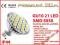 Żarówka GU10 21 LED SMD 5050 IP44 Ciepła 24 60 80