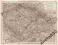 CZECHY MORAWY ŚLĄSK. Duża mapa z 1899 roku
