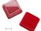 OP-015/B 1N CZERWONE Opakowanie na biżuterię flok.