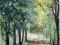 ZIELONA LEŚNA DROGA -akryl, pł na kartonie 35x48