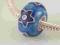 Piękny srebrny bead koralik modułowy Cloisonne