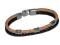 BRANSOLETKA- SKÓRZANY PLECIONY RZEMIEŃ- OZDO. BALI