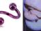 Kolczyk do ciała spirala twister fiolet  8/1.2/3mm
