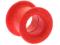 PIERCING TUNELE SILIKONOWE FLEXI 9.2mm CZERWONE