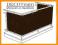 OSŁONA BALKONOWA BALKON TARAS 90CM TEFLON+UV 24H