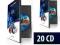 20 CD z nadrukiem w opakowaniu VideoBox, duplikacj