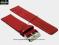 PASEK DO ZEGARKA 26 mm DILOY 327.26.4 CZERWONY