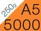 ULOTKI składane A5 5000 szt kreda błysk 250g