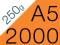 ULOTKI składane A5 2000 szt kreda błysk 250g