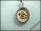 ZŁOTY MEDALIK ANIOŁEK Z CYRKONIAMI 1,850 g