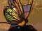 Lampa motyl motyla witrażowa Tiffany Art Deco