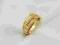 Złoty pierścionek RÓŻANIEC duży sygnet 585 r.17