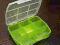 Plastikowe PUDEŁKO ZIELONE  120mm/100mm/30mm