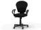 Obrotowy fotel biurowy FABIAN czarny bawełna TILT