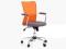 Obrotowy fotel biurowy ANDY szaro pomarańczowy