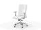 Obrotowy fotel biurowy ROBERTO biały eco skóra
