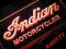 Reklama Neon INDIAN MOTORCYCLES prezenter szyld