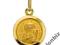 MEDALIK ZŁOTY Z MATKĄ BOSKĄ CZĘSTOCHOWSKĄ.