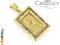 ŚLICZNY ZŁOTY MEDALIK Z CYRKONIAMI AlleZloto_pl