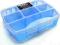 Plastikowe PUDEŁKO BŁĘKITNE 120mm/100mm/30mm