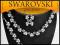 Komplet kolia Swarovski ślubna wieczorowa KP13 !