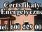 CERTYFIKATY ENERGETYCZNE, CERTYFIKAT ENERGETYCZNY