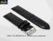 PASEK DO ZEGARKA 22  mm DILOY 702.22.1 CZARNY