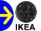 NAJTANIEJ IKEA STOCKHOLM TACA OKRAGLA TACKA DESKA
