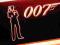 Reklama Neon JAMES BOND 007 szyld prezenter